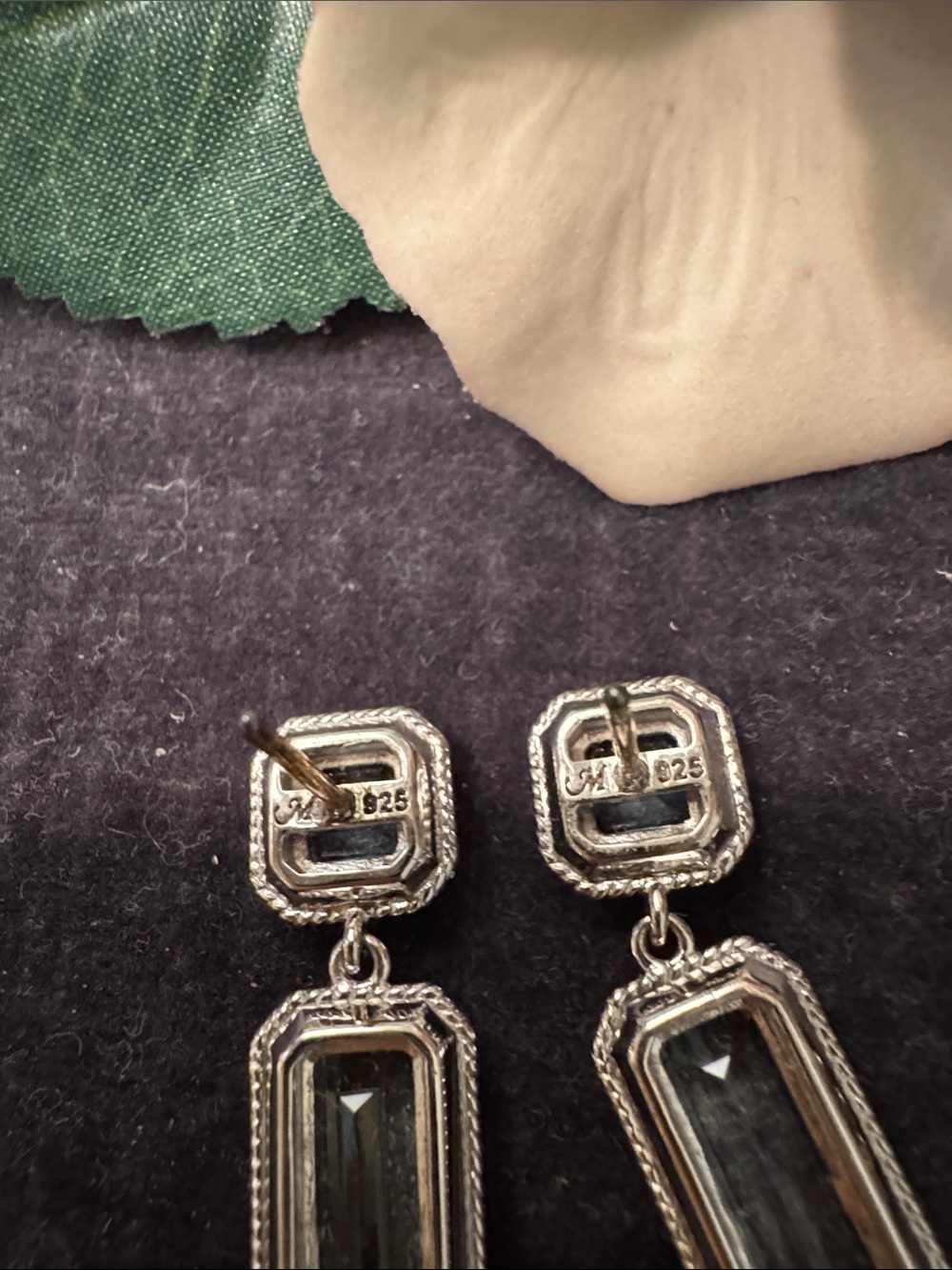 New Monica Rich Kosann Blue Topaz Earrings - Picture 5 of 6